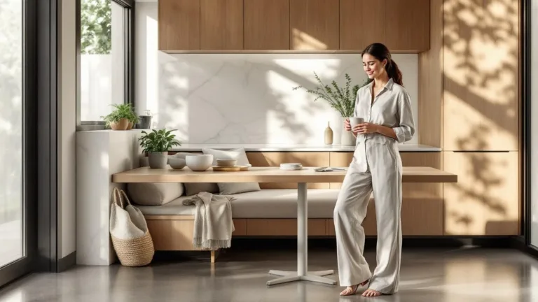 Descubra como um banco fixo na cozinha otimiza espaço e melhora a organização