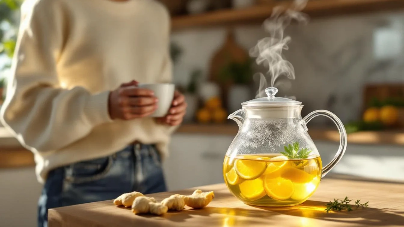 Esqueça o café: a infusão de limão e gengibre que dá energia imediata