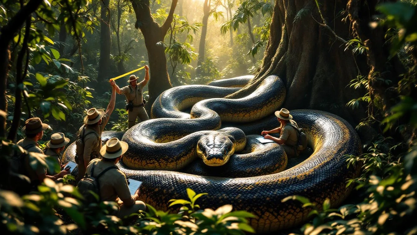 Expedição histórica confirma a existência de uma pitão africana de dimensões recorde