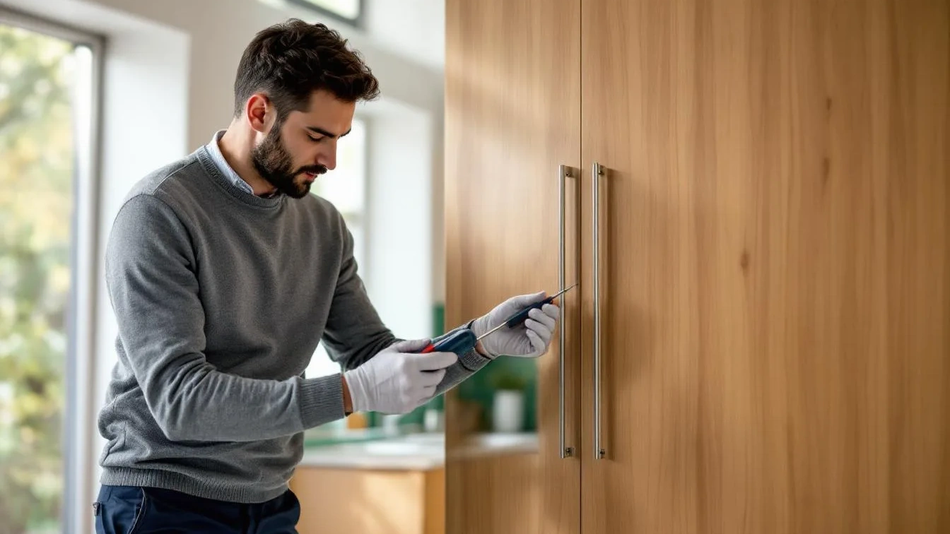 Móveis desalinhados? O truque simples para ajustar dobradiças sem precisar de um técnico