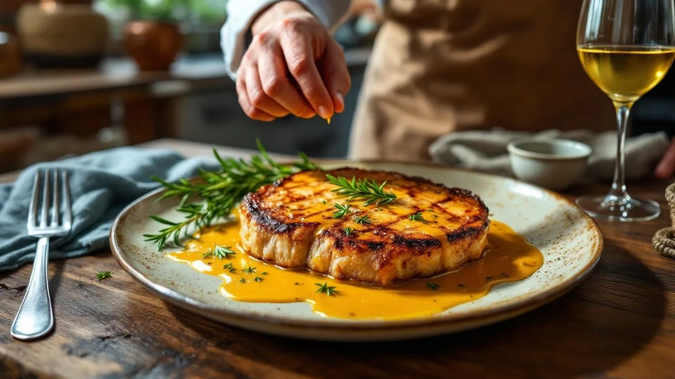 O segredo das costeletas de porco perfeitas: o truque do molho de mostarda e vinho